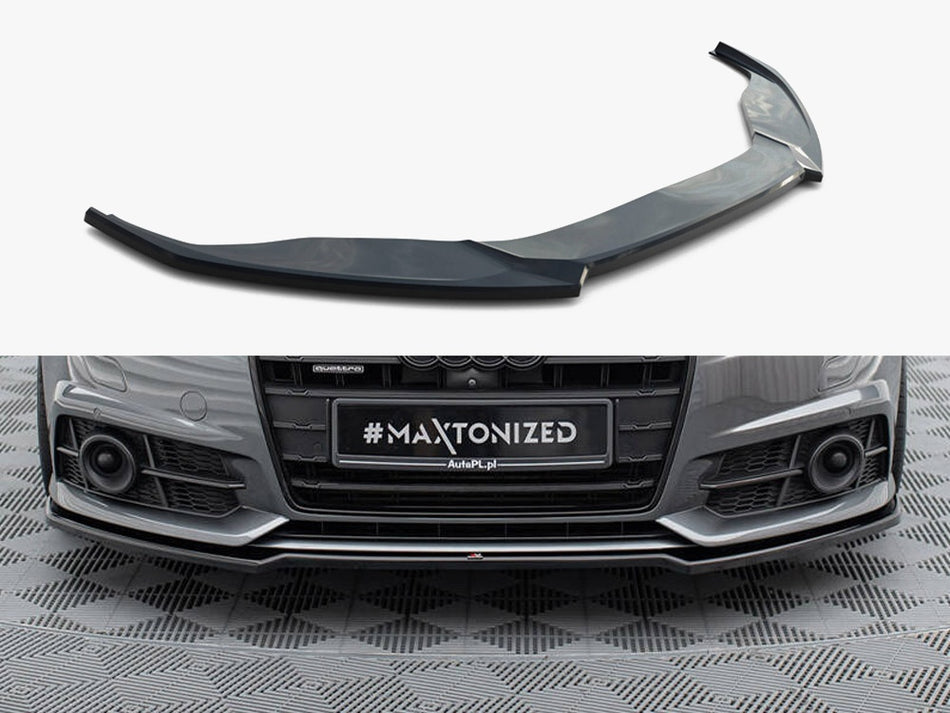 Maxton Design Front Splitter V.2 Audi A6 / A6 C7 S-Line / S6 C7 Facelift - AU-S6-C7F-FD1G - Image 1
