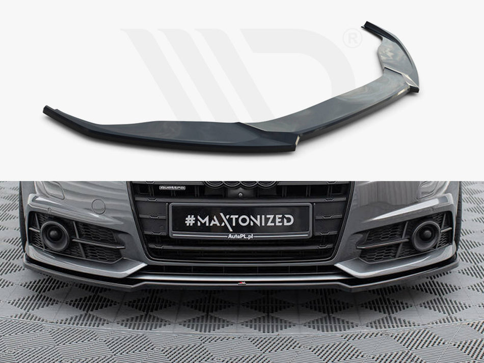 MAXTON DESIGN Front Splitter V.2 Audi A6 / A6 C7 S-Line / S6 C7 Facelift