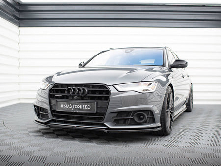 Maxton Design Front Splitter V.2 Audi A6 / A6 C7 S-Line / S6 C7 Facelift - AU-S6-C7F-FD1G - Image 2