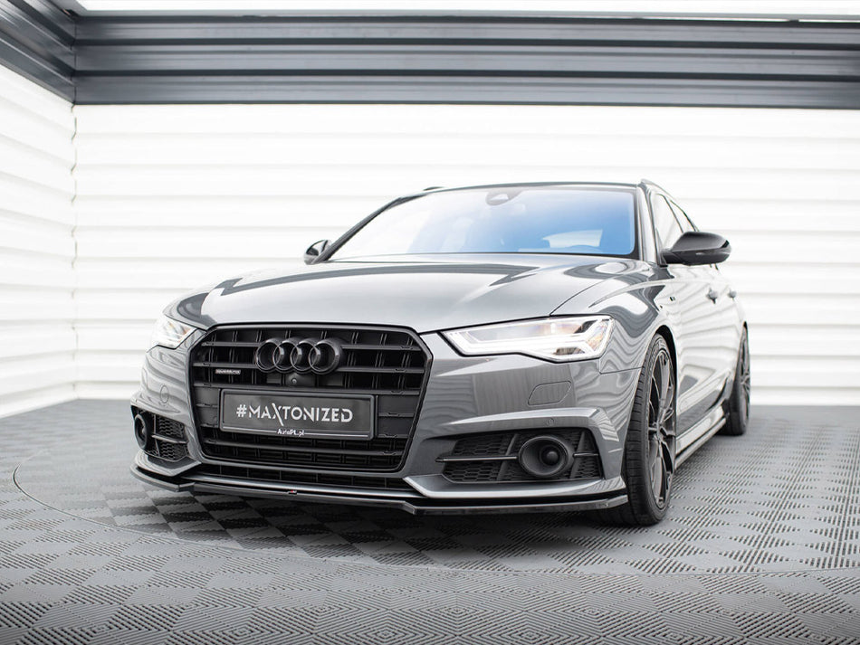 Maxton Design Front Splitter V.2 Audi A6 / A6 C7 S-Line / S6 C7 Facelift - AU-S6-C7F-FD1G - Image 2