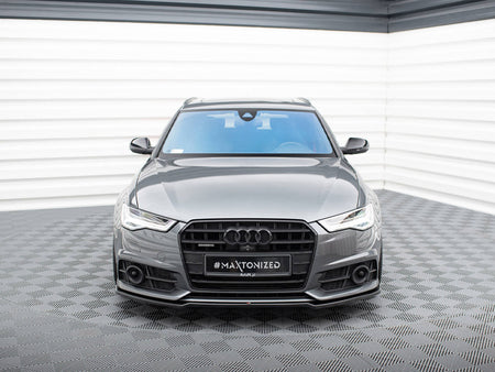 Maxton Design Front Splitter V.2 Audi A6 / A6 C7 S-Line / S6 C7 Facelift - AU-S6-C7F-FD1G - Image 3