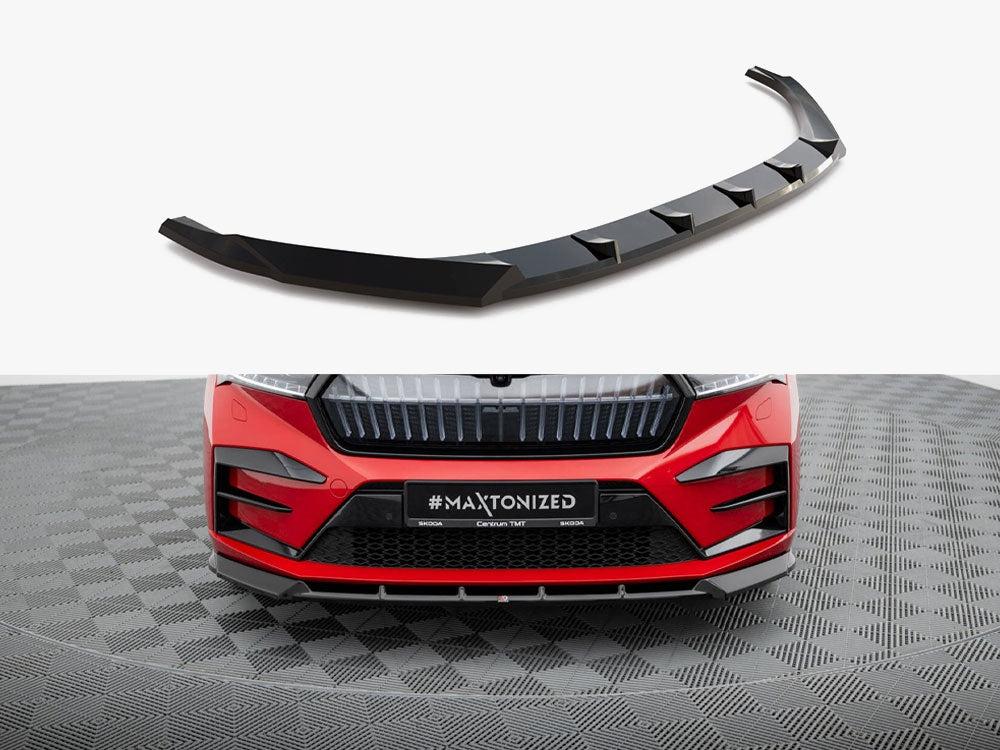 Maxton Design Front Splitter Skoda Enyaq Coupe iV - SK-EN-1-RS-C-FD1G - Image 1