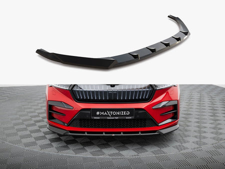 Maxton Design Front Splitter Skoda Enyaq Coupe iV - SK-EN-1-RS-C-FD1G - Image 1