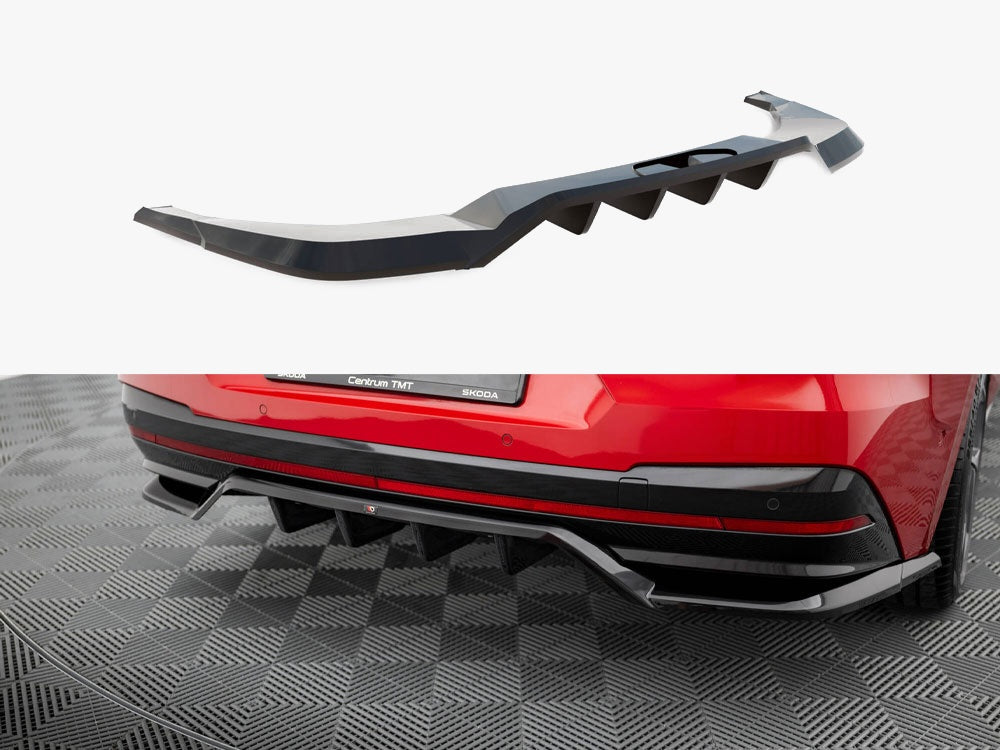 Maxton Design Rear Splitter (Vertical Bars) Skoda Enyaq Coupe iV - SK-EN-1-RS-C-RD1G+RD2G - Image 1