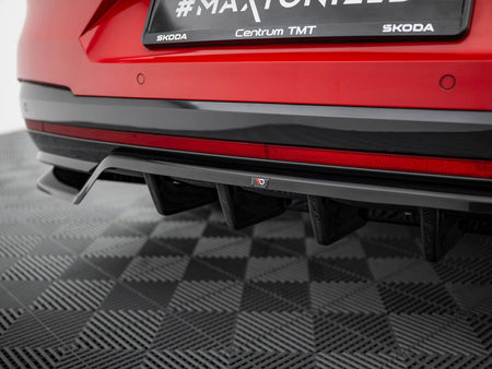 Maxton Design Rear Splitter (Vertical Bars) Skoda Enyaq Coupe iV - SK-EN-1-RS-C-RD1G+RD2G - Image 6