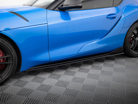 Side Skirts Diffusers V.2 Toyota Supra Mk5 - Carbon Look