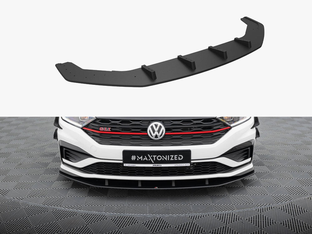 Maxton Design Street PRO Front Splitter Volkswagen Jetta GLI Mk7 - VWJE7GLICNC-FD1B - Image 1