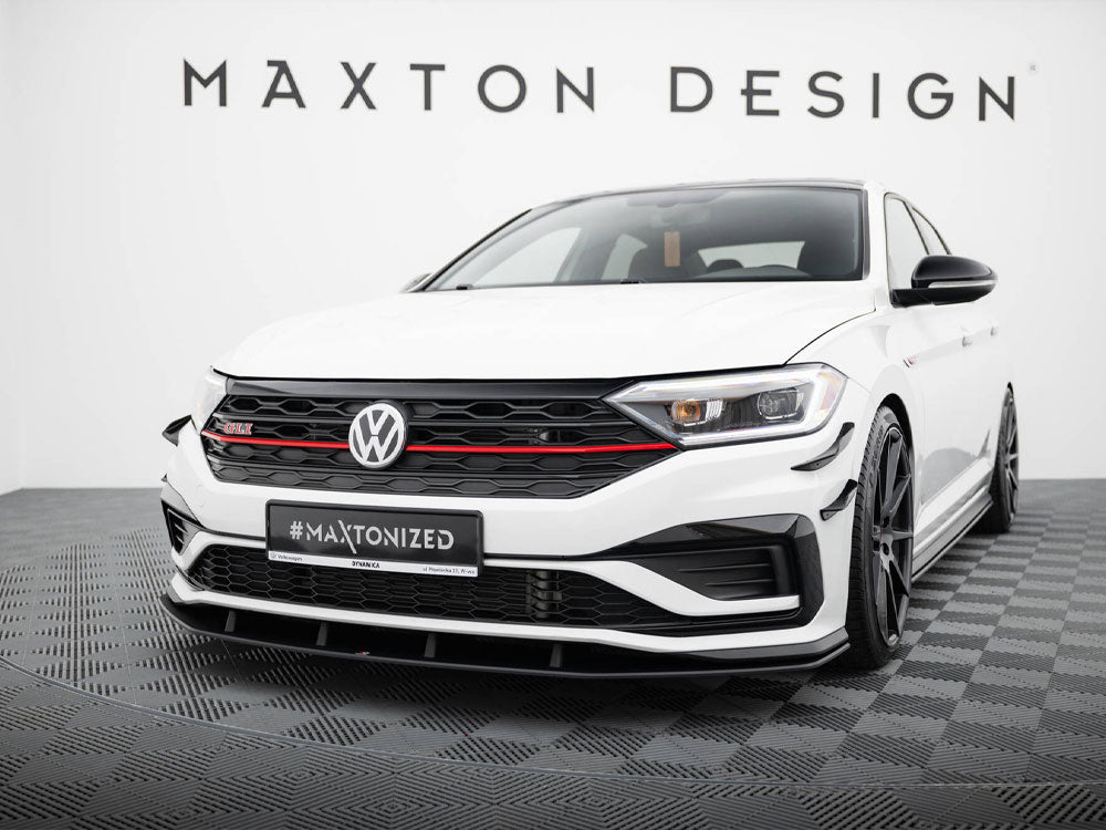 Maxton Design Street PRO Front Splitter Volkswagen Jetta GLI Mk7 - VWJE7GLICNC-FD1B - Image 2