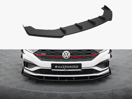 Maxton Design Street PRO Front Splitter + Flaps Volkswagen Jetta GLI Mk7 - VWJE7GLICNC-FD1B+FSF1G - Image 1