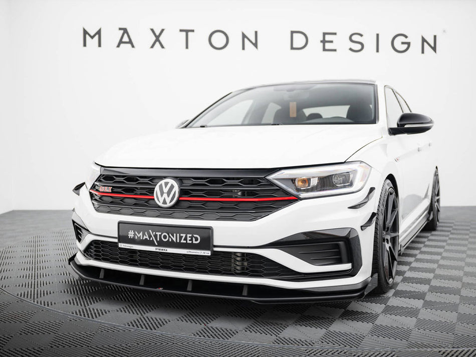 Maxton Design Street PRO Front Splitter + Flaps Volkswagen Jetta GLI Mk7 - VWJE7GLICNC-FD1B+FSF1G - Image 2