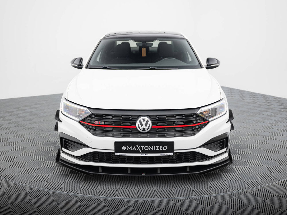 Maxton Design Street PRO Front Splitter + Flaps Volkswagen Jetta GLI Mk7 - VWJE7GLICNC-FD1B+FSF1G - Image 3