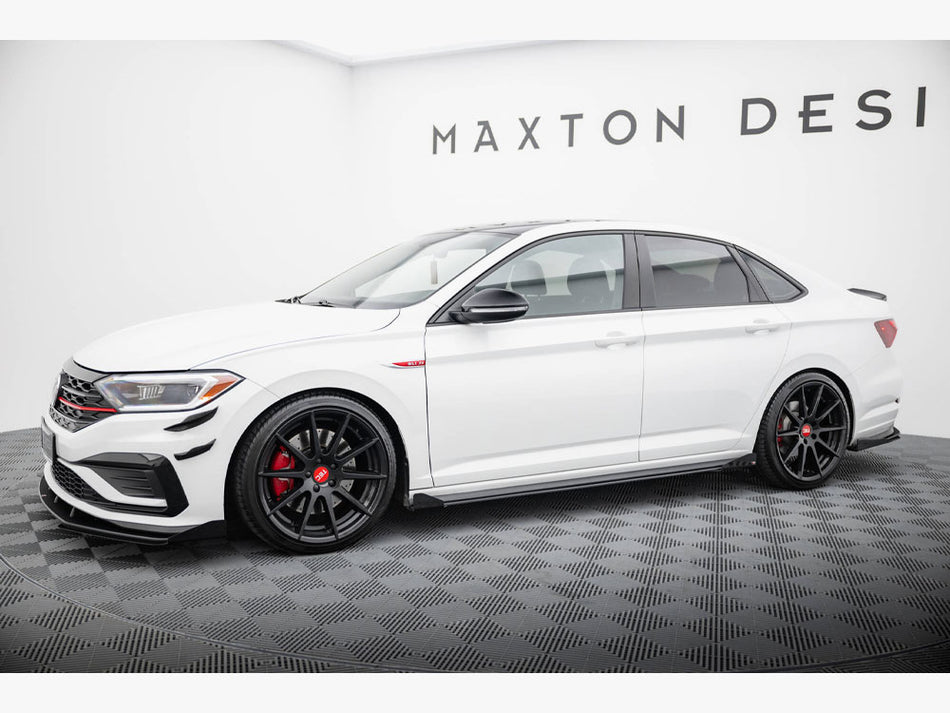 Maxton Design Street PRO Side Skirts Diffusers + Flaps Volkswagen Jetta GLI Mk7 - VWJE7GLICNC-SD1B+SRF1G - Image 2