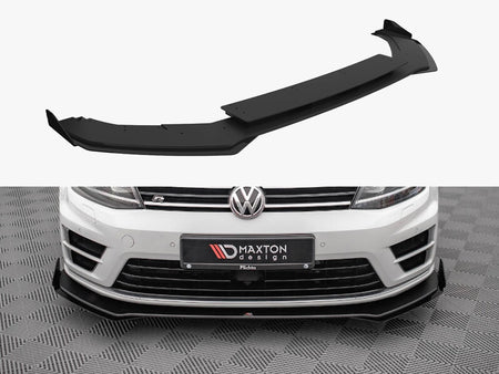 Maxton Design Street PRO Front Splitter V.1 + Flaps VW Golf R Mk7 - VWGO7RCNC-FD1B+FSF1G - Image 1