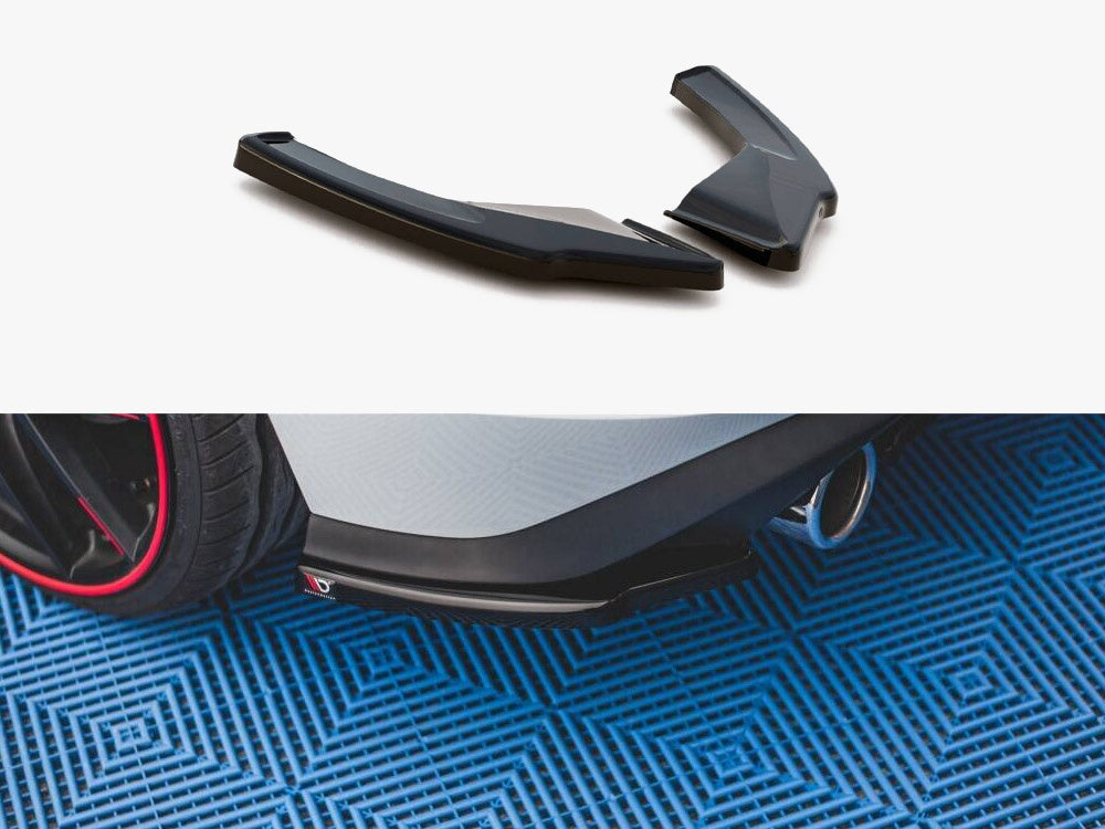 Maxton Design Rear Side Splitters V.1 Volkswagen Golf GTI / GTE / GTD Mk8 - Carbon Look - VW-GO-8-GTI-RSD1C - Image 1