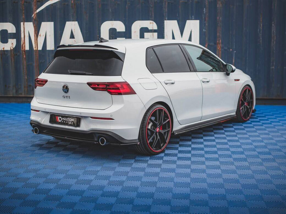 Maxton Design Rear Side Splitters V.1 Volkswagen Golf GTI / GTE / GTD Mk8 - Carbon Look - VW-GO-8-GTI-RSD1C - Image 2