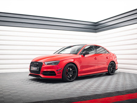 Maxton Design Side Skirts Diffusers V.1 Audi S3 / A3 S-Line 8V / 8V FL Sedan (2013-2020) - AU-S3-3F-S-SD1G - Image 2