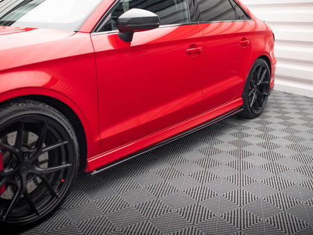 Side Skirts Diffusers V.1 Audi S3 / A3 S-Line 8V / 8V FL Sedan (2013-2020)