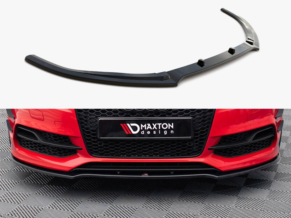 Maxton Design Front Splitter V.2 Audi S3 / A3 S-Line 8V Sedan / Cabrio (2013-2016) - AU-S3-3-S-FD1G - Image 1