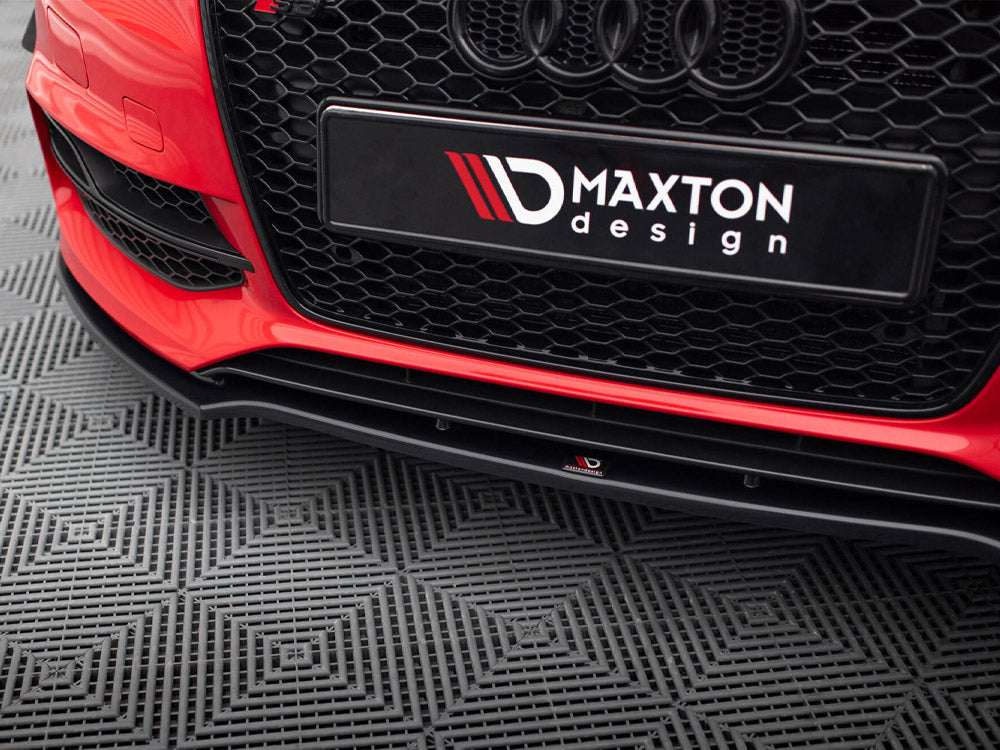 Maxton Design Front Splitter V.2 Audi S3 / A3 S-Line 8V Sedan / Cabrio (2013-2016) - AU-S3-3-S-FD1G - Image 6