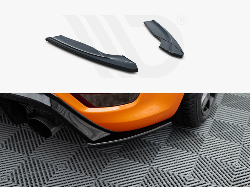 MAXTON DESIGN Rear Side Splitters V.2 Ford Focus II ST Facelift  - Textured