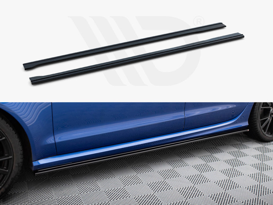 MAXTON DESIGN Side Skirts Diffusers V.1 Audi RS6 C7 - Textured