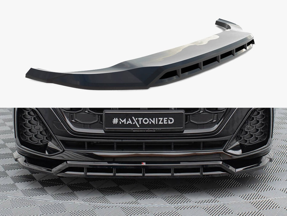 Maxton Design Front Splitter Audi SQ8 / Q8 S-Line Mk1 Facelift - AU-Q8-1F-SLINE-FD1G+FD1RG - Image 1