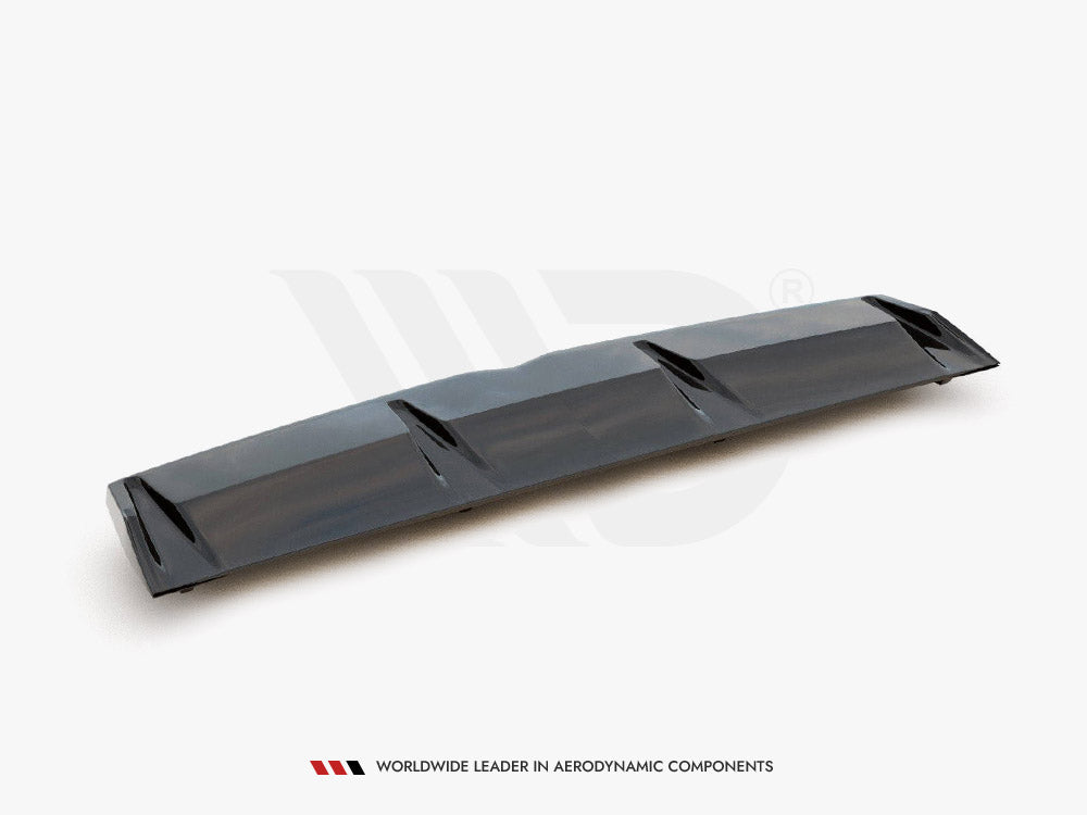 Maxton Design Central Rear Splitter (Vertical Bars) Hyundai I30 Mk3 N Fastback - HY-I30-3-N-FB-RD1+RD2G - Image 6