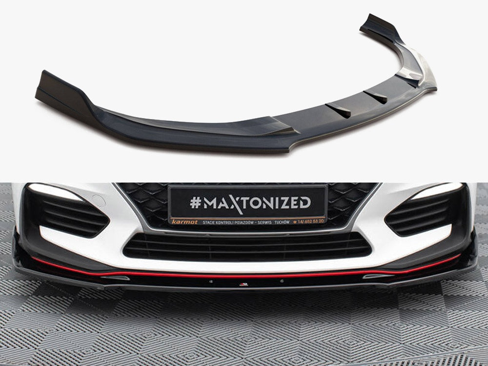 Maxton Design Front Splitter V.3 Hyundai I30 N Mk3 Hatchback / Fastback - HY-I30-3-N-FD3G - Image 1