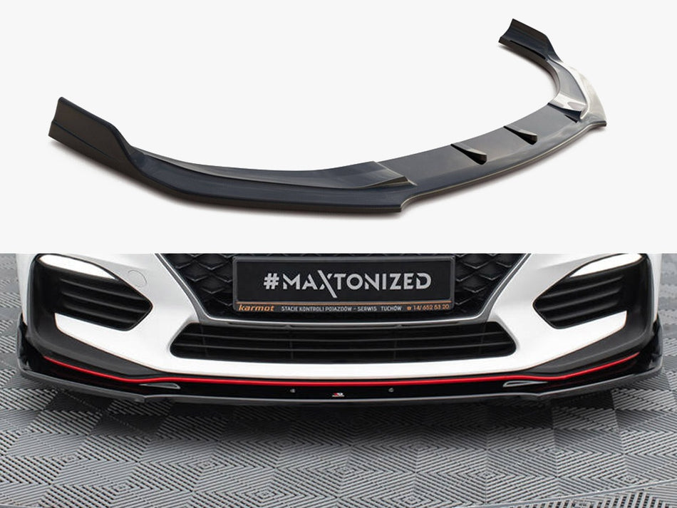Maxton Design Front Splitter V.3 Hyundai I30 N Mk3 Hatchback / Fastback - HY-I30-3-N-FD3G - Image 1
