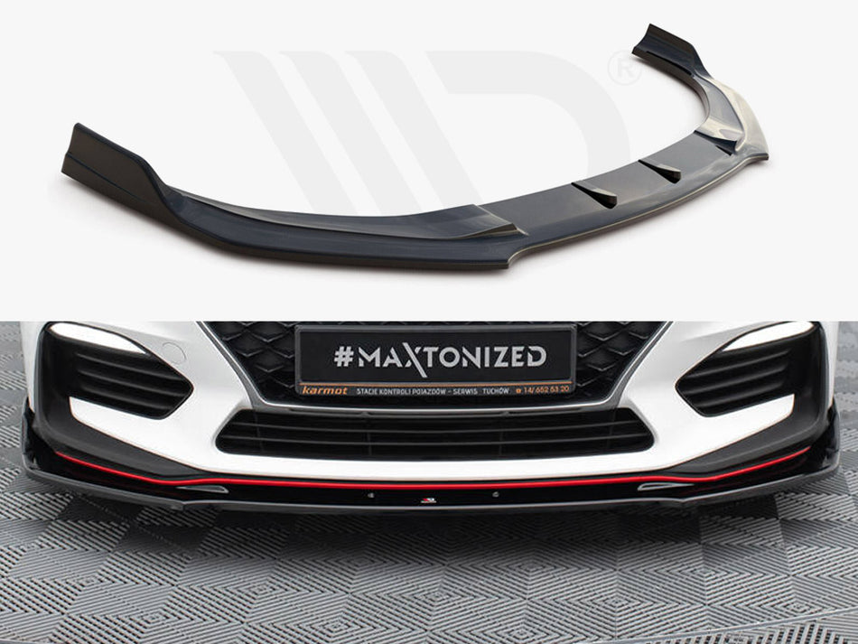 MAXTON DESIGN Front Splitter V.3 Hyundai I30 N Mk3 Hatchback / Fastback
