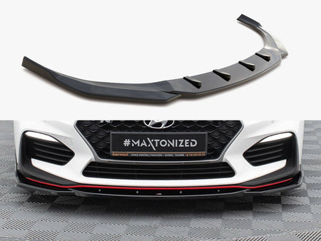Maxton Design Front Splitter V.4 Hyundai I30 N Mk3 Hatchback / Fastback - HY-I30-3-N-FD4G - Image 1