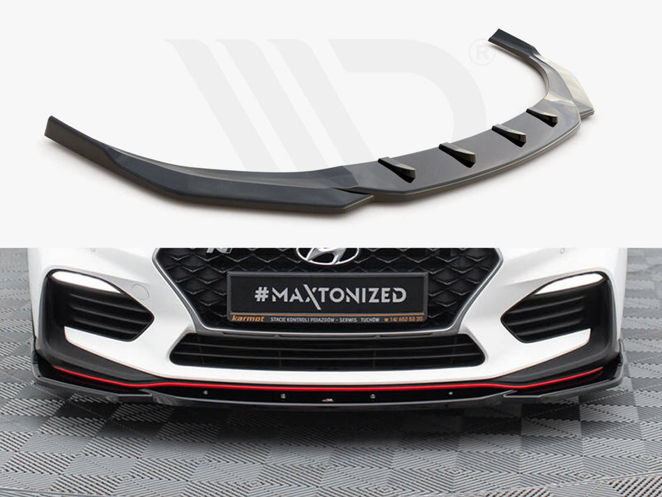 MAXTON DESIGN Front Splitter V.4 Hyundai I30 N Mk3 Hatchback / Fastback