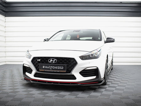Maxton Design Front Splitter V.4 Hyundai I30 N Mk3 Hatchback / Fastback - HY-I30-3-N-FD4G - Image 2