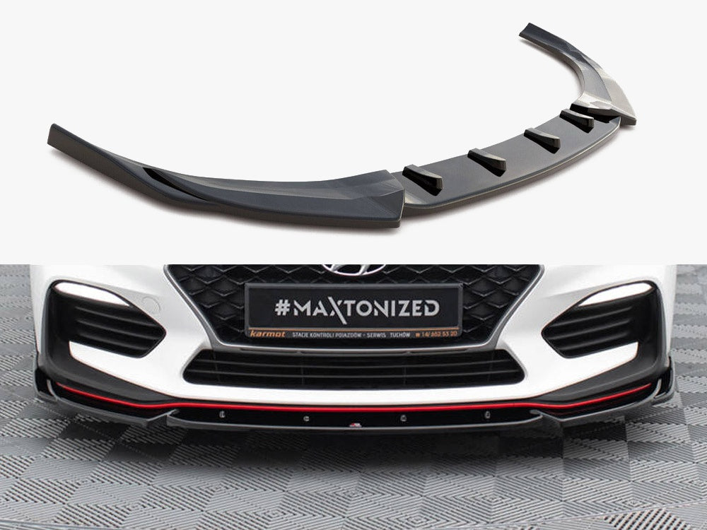 Maxton Design Front Splitter V.5 Hyundai I30 N Mk3 Hatchback / Fastback - HY-I30-3-N-FD5G - Image 1