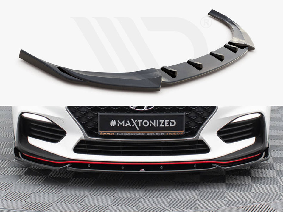 MAXTON DESIGN Front Splitter V.5 Hyundai I30 N Mk3 Hatchback / Fastback