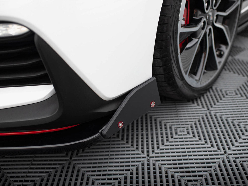 Maxton Design Front Splitter V.6 + Flaps Hyundai I30 N Mk3 Hatchback / Fastback - HY-I30-3-N-FD6G+FSF - Image 5