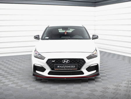 Street PRO Front Splitter Hyundai I30 N Mk3 Hatchback / Fastback - Black-Red