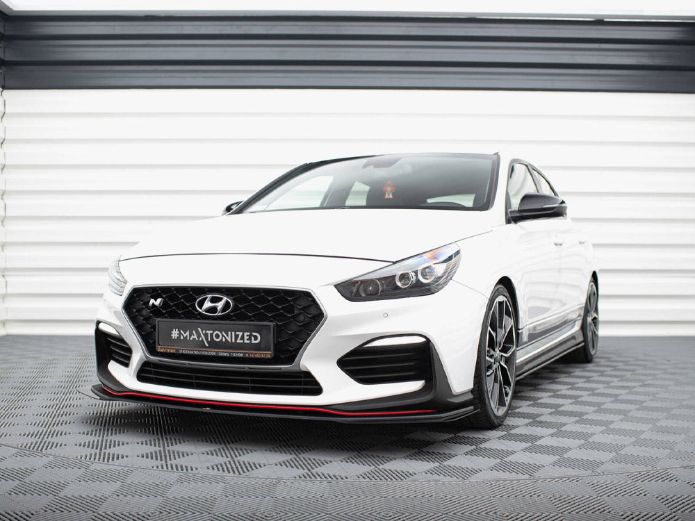 Maxton Design Street PRO Front Splitter + Flaps Hyundai I30 N Mk3 Hatchback / Fastback - HYI303NCNC-FD2B+FSF1G - Image 2