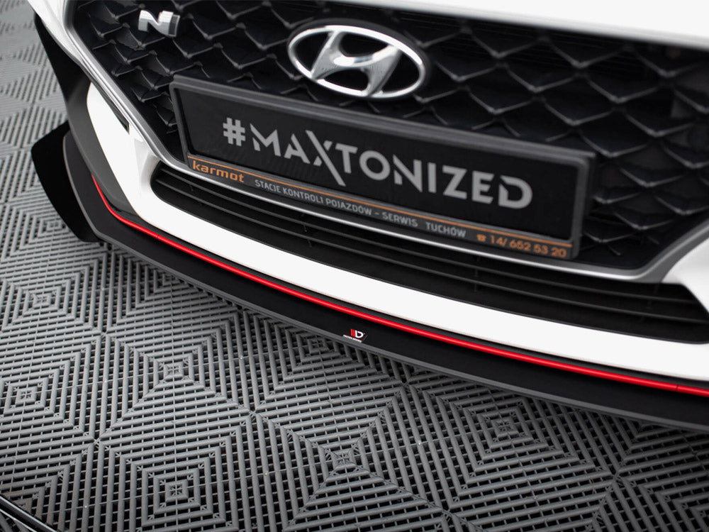 Maxton Design Street PRO Front Splitter + Flaps Hyundai I30 N Mk3 Hatchback / Fastback - HYI303NCNC-FD2B+FSF1G - Image 4