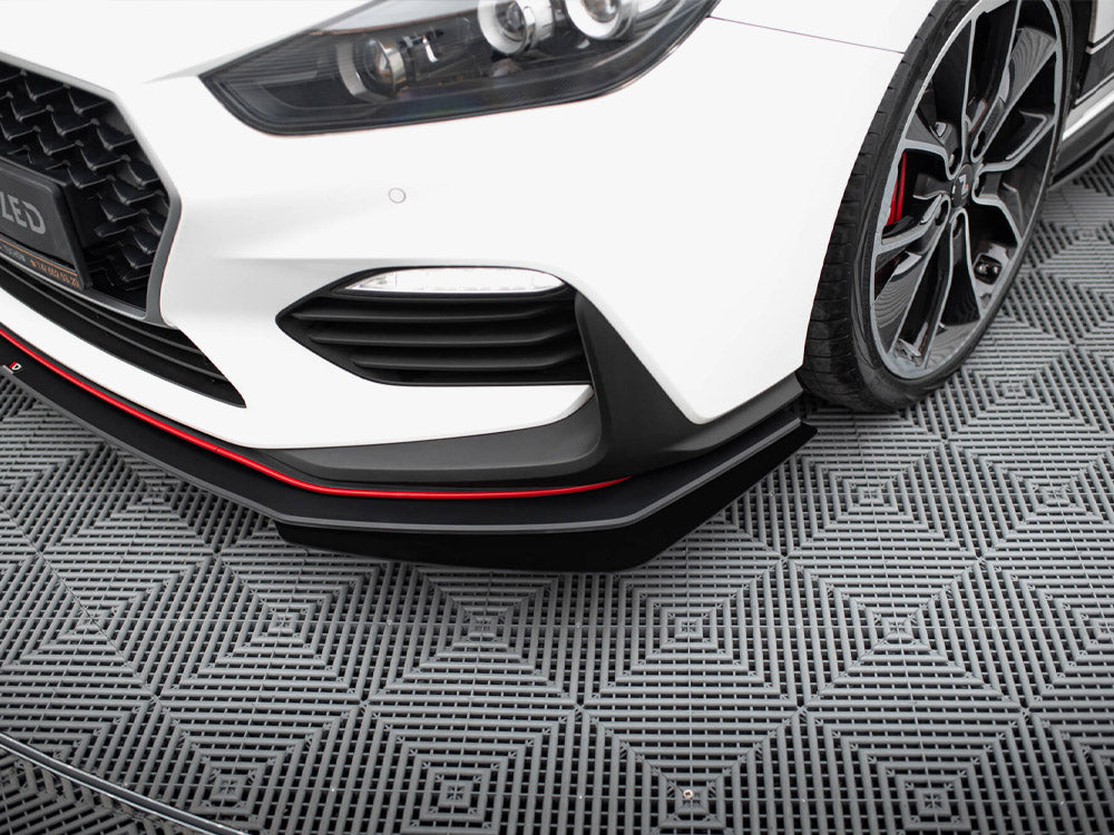 Maxton Design Street PRO Front Splitter + Flaps Hyundai I30 N Mk3 Hatchback / Fastback - HYI303NCNC-FD2B+FSF1G - Image 5