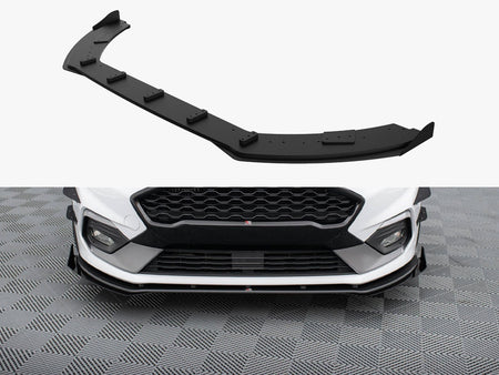 Maxton Design Street PRO Front Splitter + Flaps Ford Fiesta Mk8 ST / ST-Line - FOFI8STCNC-FD1B+FSF1G - Image 1