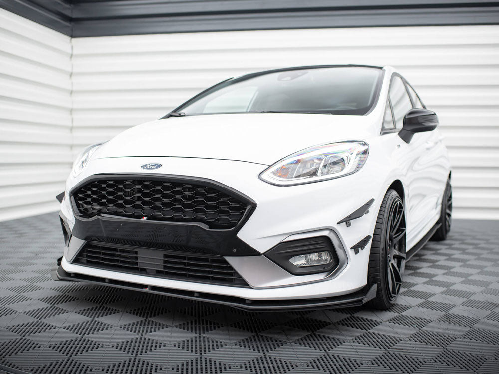 Maxton Design Street PRO Front Splitter + Flaps Ford Fiesta Mk8 ST / ST-Line - FOFI8STCNC-FD1B+FSF1G - Image 2