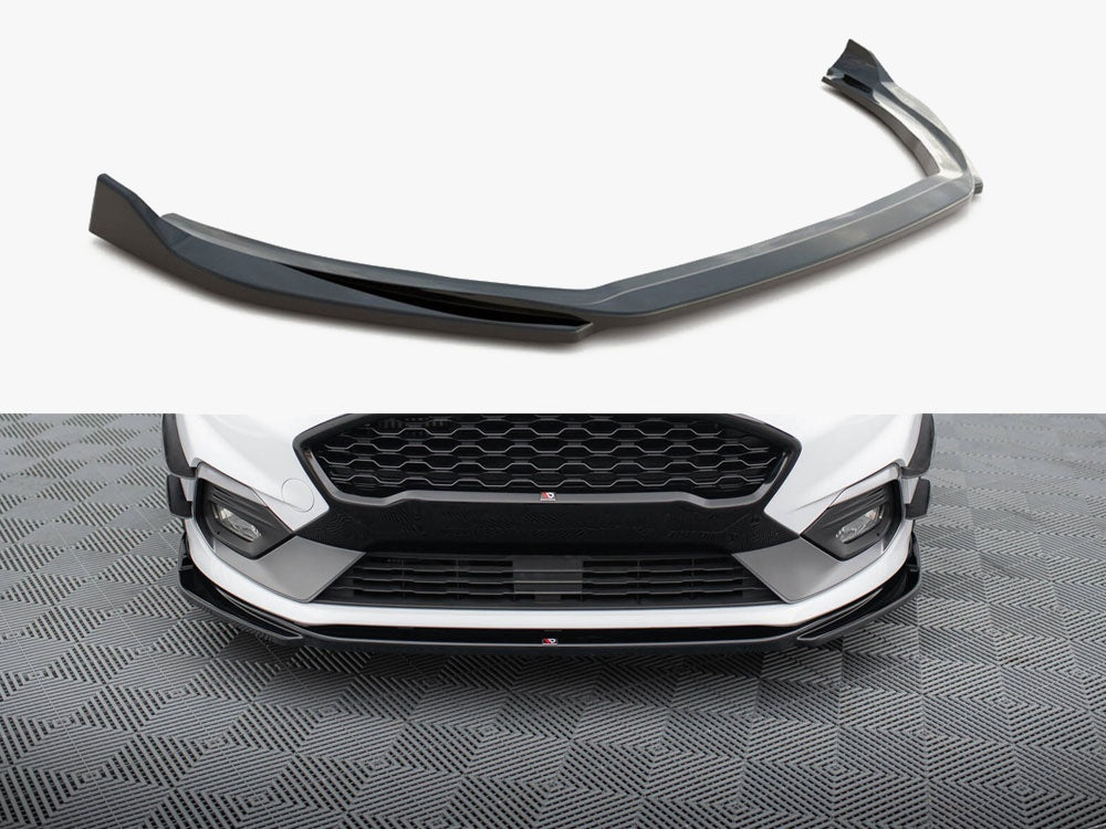 Maxton Design Front Splitter V.4 Ford Fiesta Mk8 ST / ST-Line - FO-FI-8-ST-FD1G - Image 1
