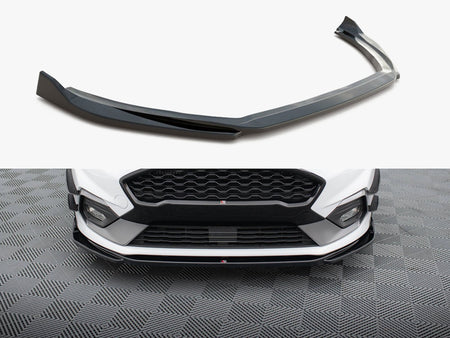 Maxton Design Front Splitter V.4 Ford Fiesta Mk8 ST / ST-Line - FO-FI-8-ST-FD1G - Image 1