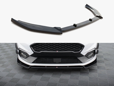 Maxton Design Front Splitter V.7 Ford Fiesta Mk8 ST / ST-Line - FO-FI-8-ST-FD4G - Image 1