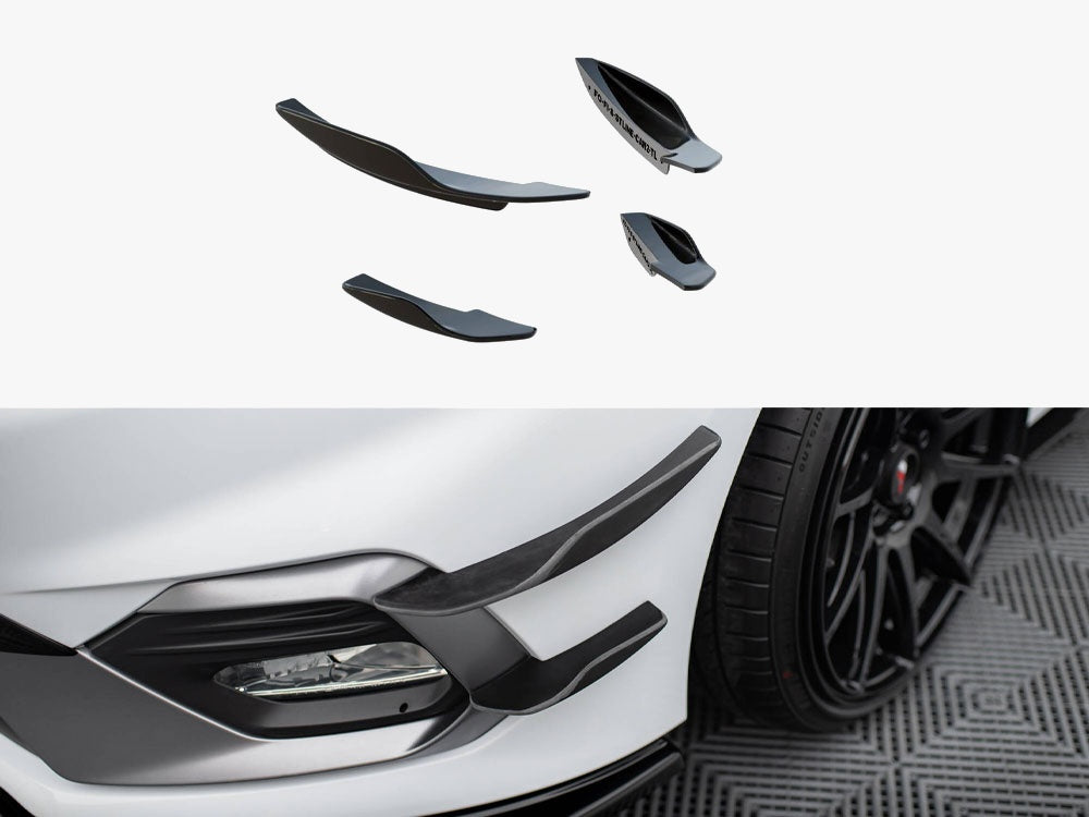 Maxton Design Front Bumper Wings (Canards) V.2 Ford Fiesta Mk8 ST / ST-Line - FO-FI-8-STLINE-CAN2 - Image 1
