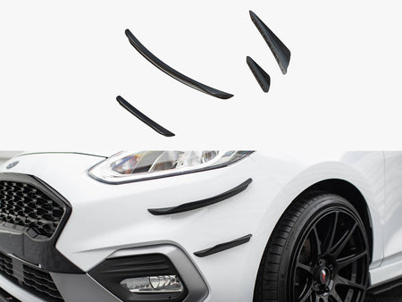 Maxton Design Front Bumper Wings (Canards) V.3 Ford Fiesta Mk8 ST / ST-Line - FO-FI-8-STLINE-CAN3 - Image 1