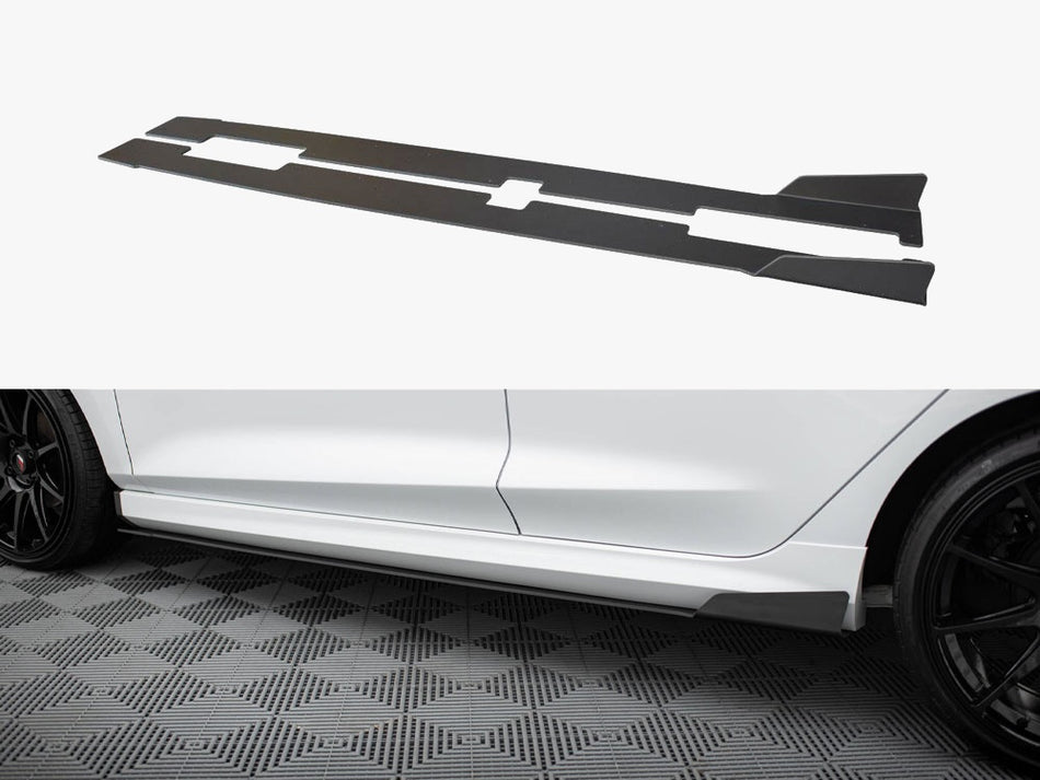 Maxton Design Racing Side Skirts Diffusers V.1 Ford Fiesta Mk8 ST / ST-Line - FO-FI-8-STLINE-CNC-SD1A - Image 1