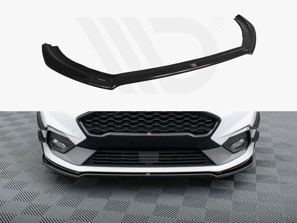 MAXTON DESIGN Front Splitter V.1 Ford Fiesta Mk8 ST / ST-Line - Carbon Look