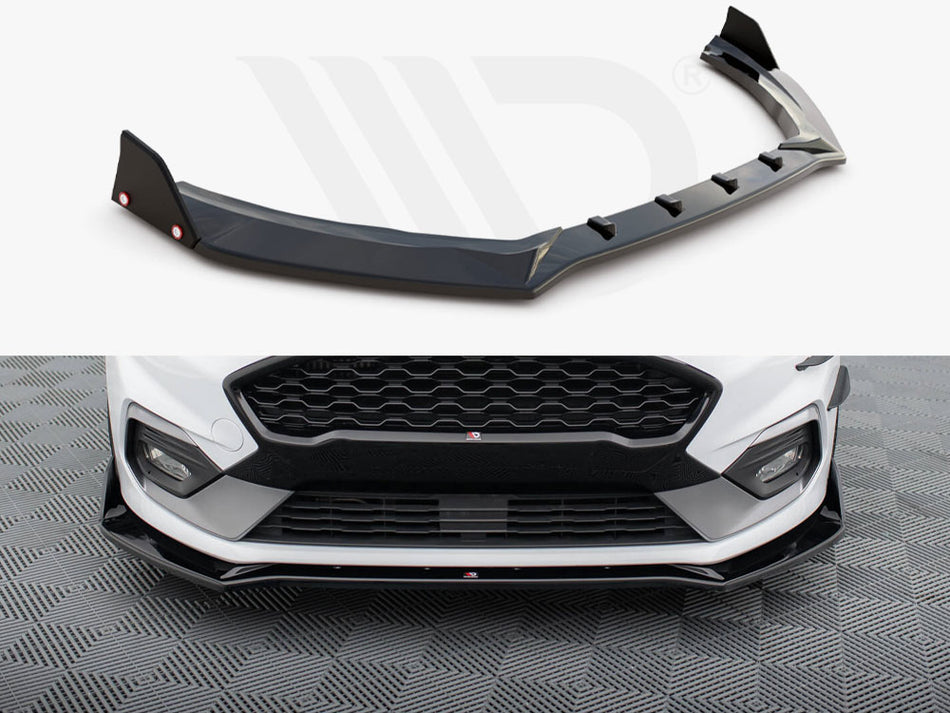 MAXTON DESIGN Front Splitter V.4 + Flaps Ford Fiesta ST / ST-Line Mk8